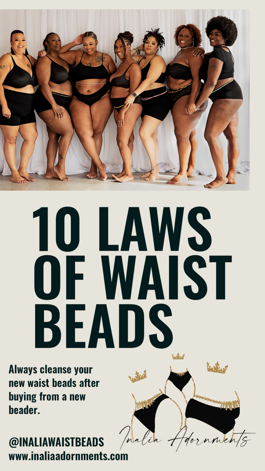 10 LAWS OF WEARING WAIST BEADS