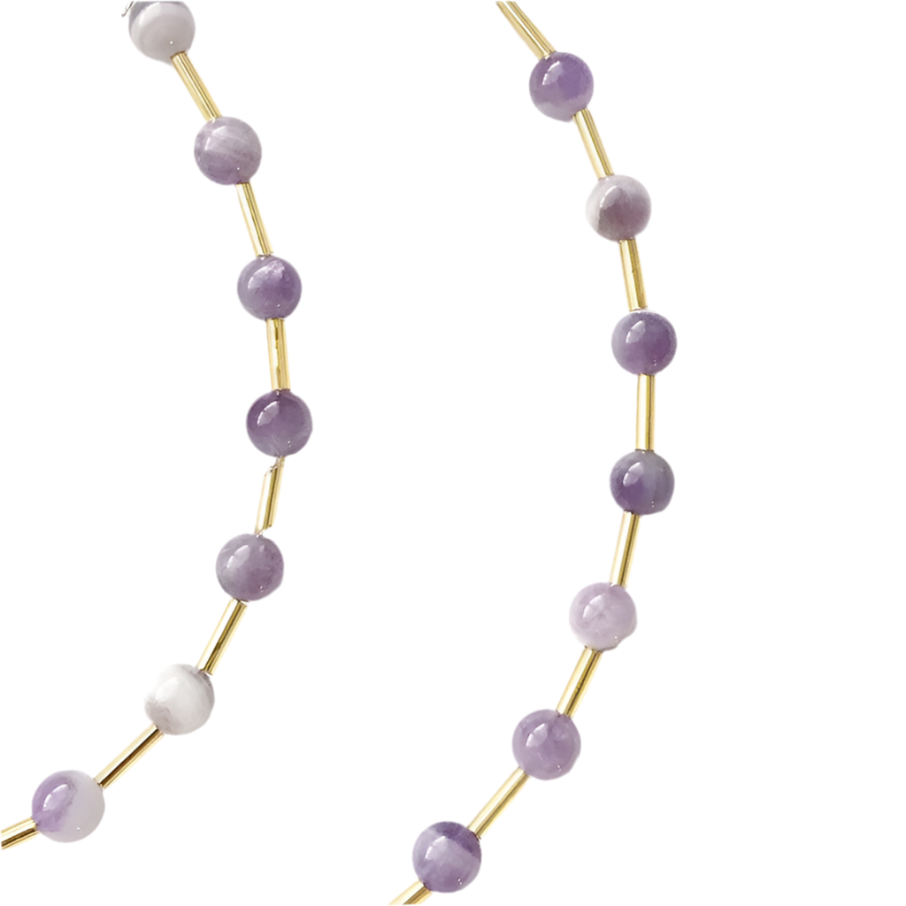 Purple Rain Amethyst Necklace and Anklet Set