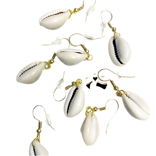 Simple Cowrie Shell Earrings