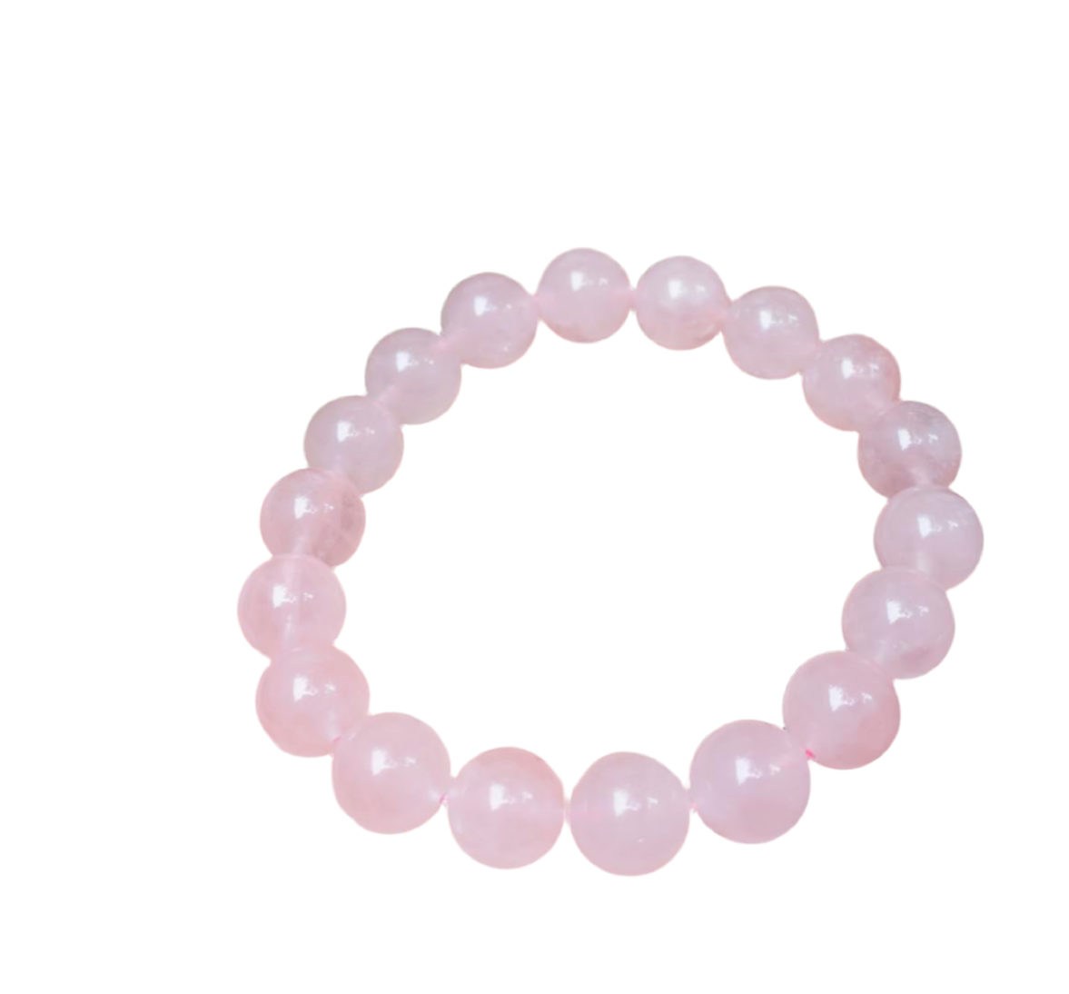 12mm Rose Quartz beaded bracelet