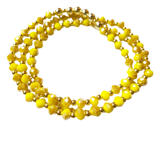 Lemon Crystal Waist Bead