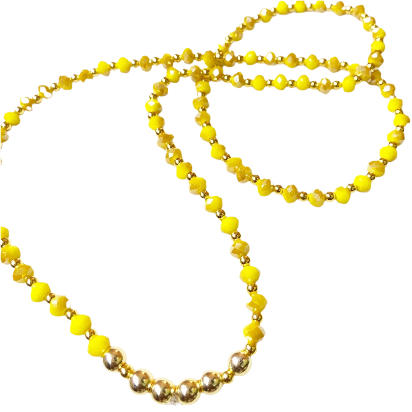 Lemon Crystal Waist Bead