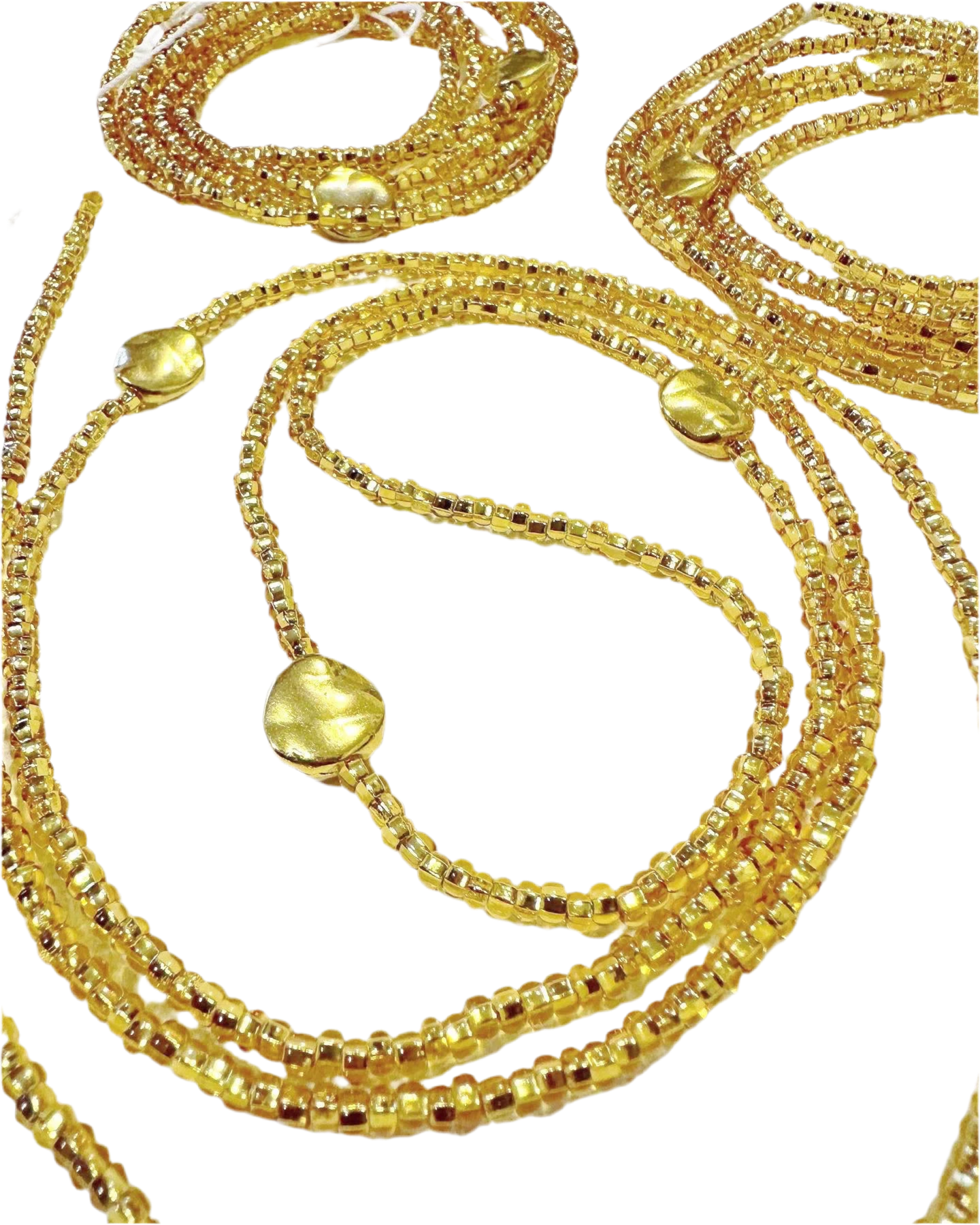 Gold Aura (Traditional Tie On) Waist bead