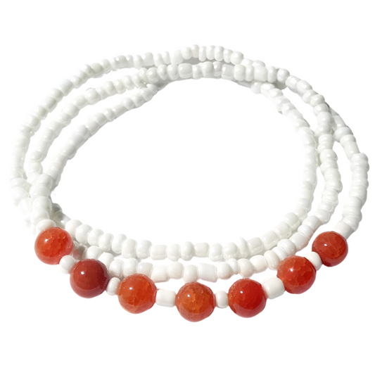 Carnelian- Sacral Chakra Waist Bead