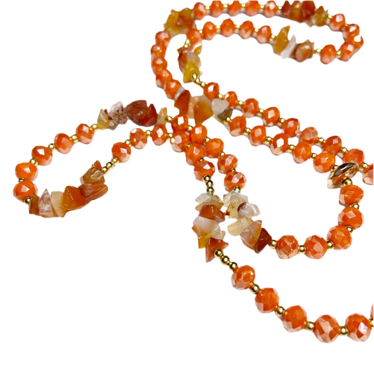 Carnelian Crystal Waist Bead