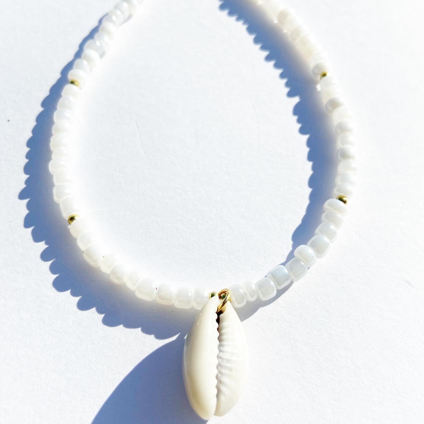 Simple Cowrie Shell Anklet