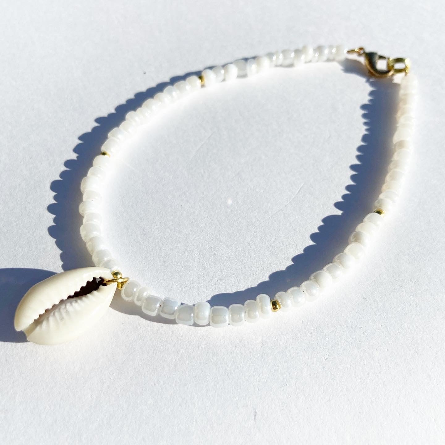 Simple Cowrie Shell Anklet