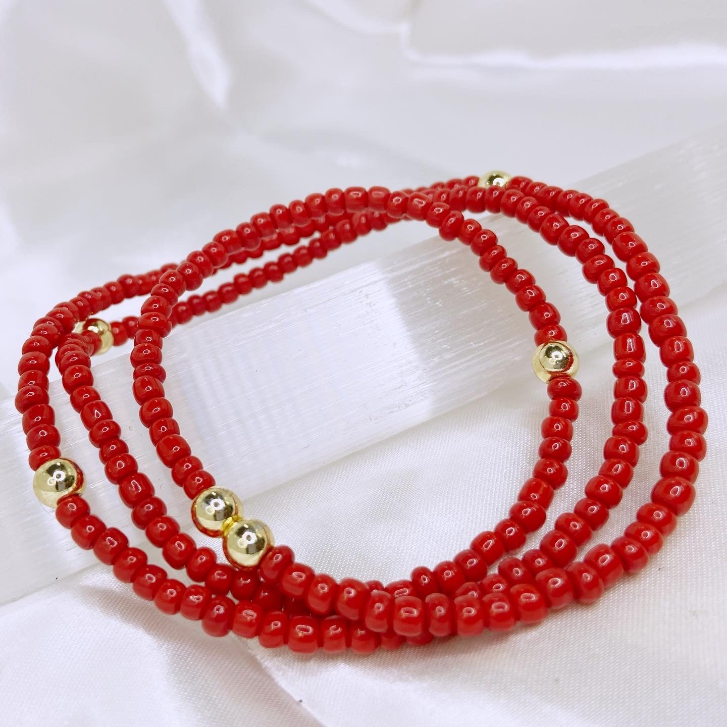 Cherry Root Stretch Waist Bead