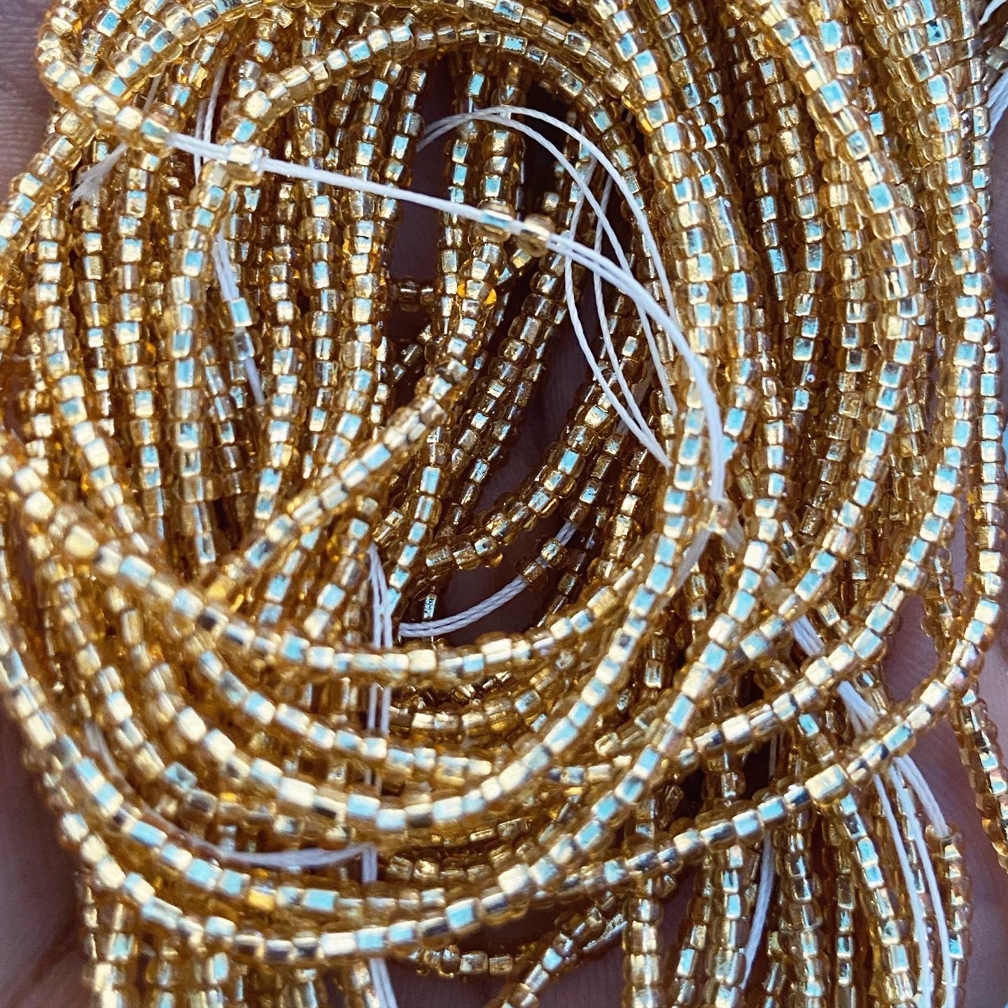 Gold Permanent Waist Bead