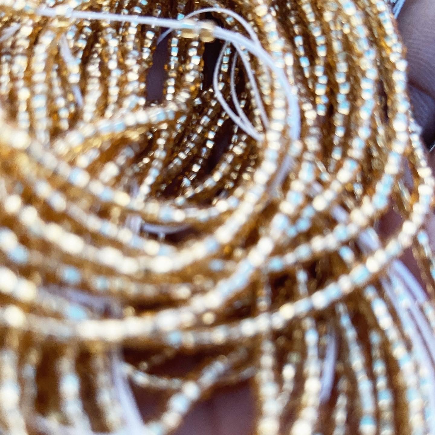 Gold Permanent Waist Bead