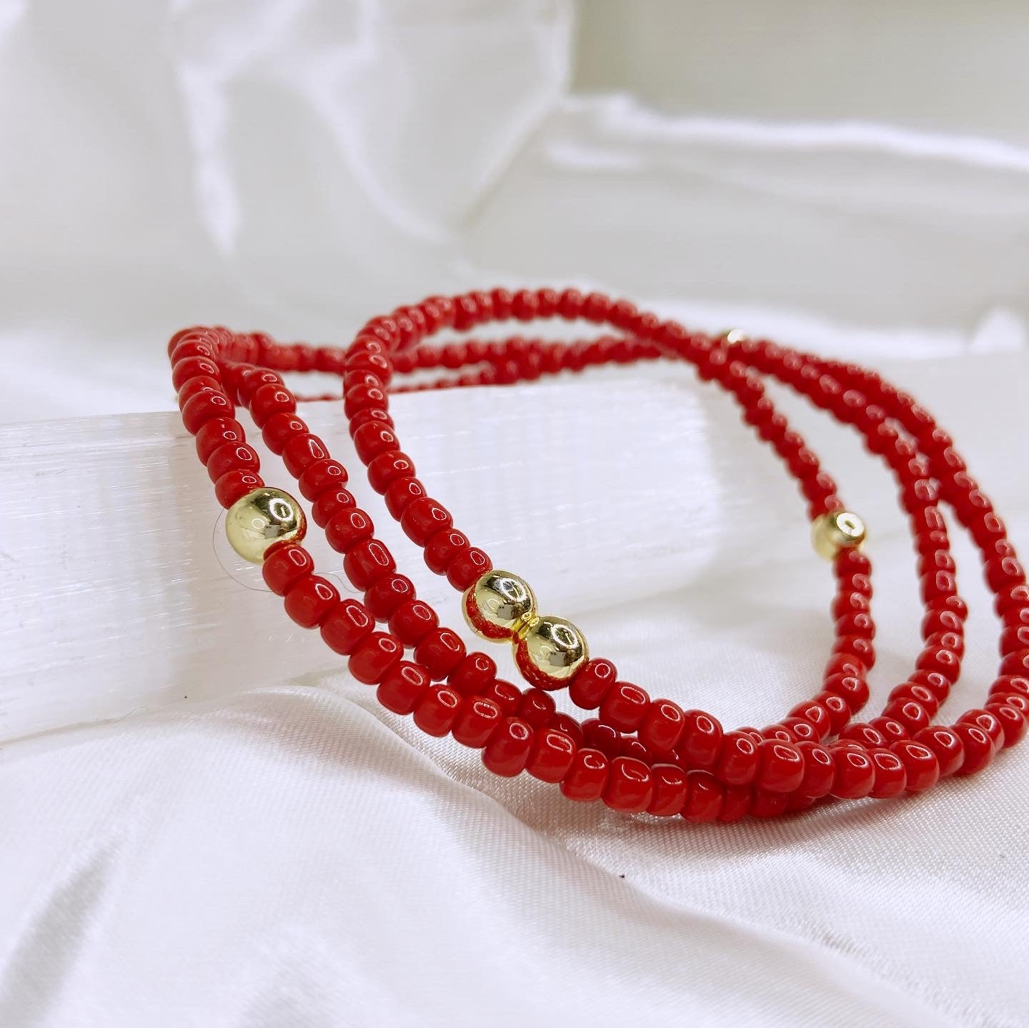 Cherry Root Stretch Waist Bead