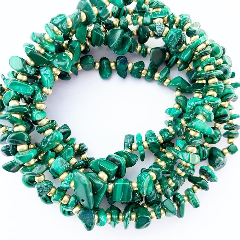 Full Malachite Waist Bead